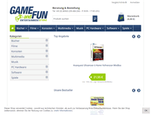 Tablet Screenshot of game-and-fun.de
